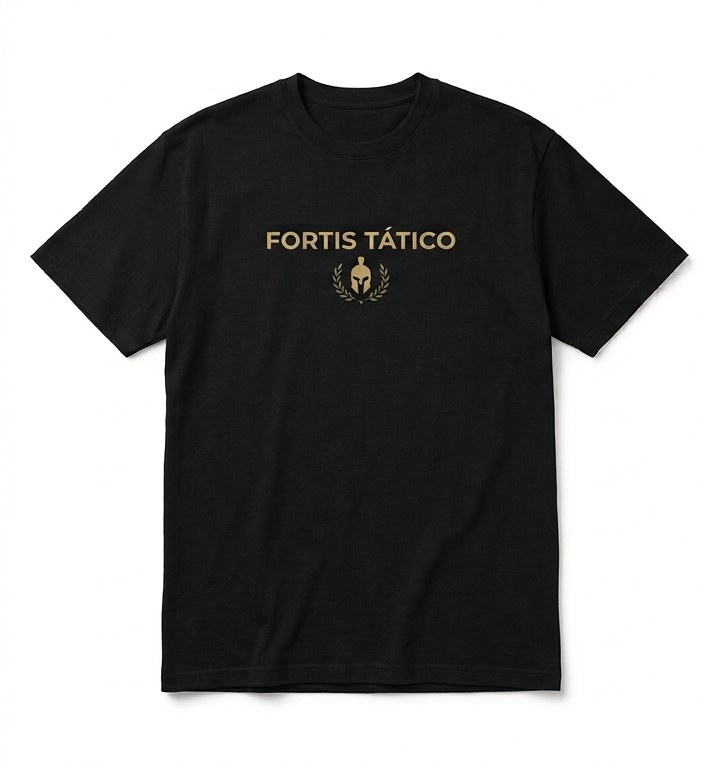Camiseta Forjado na Resistência Oversized Preto Mockup Frente