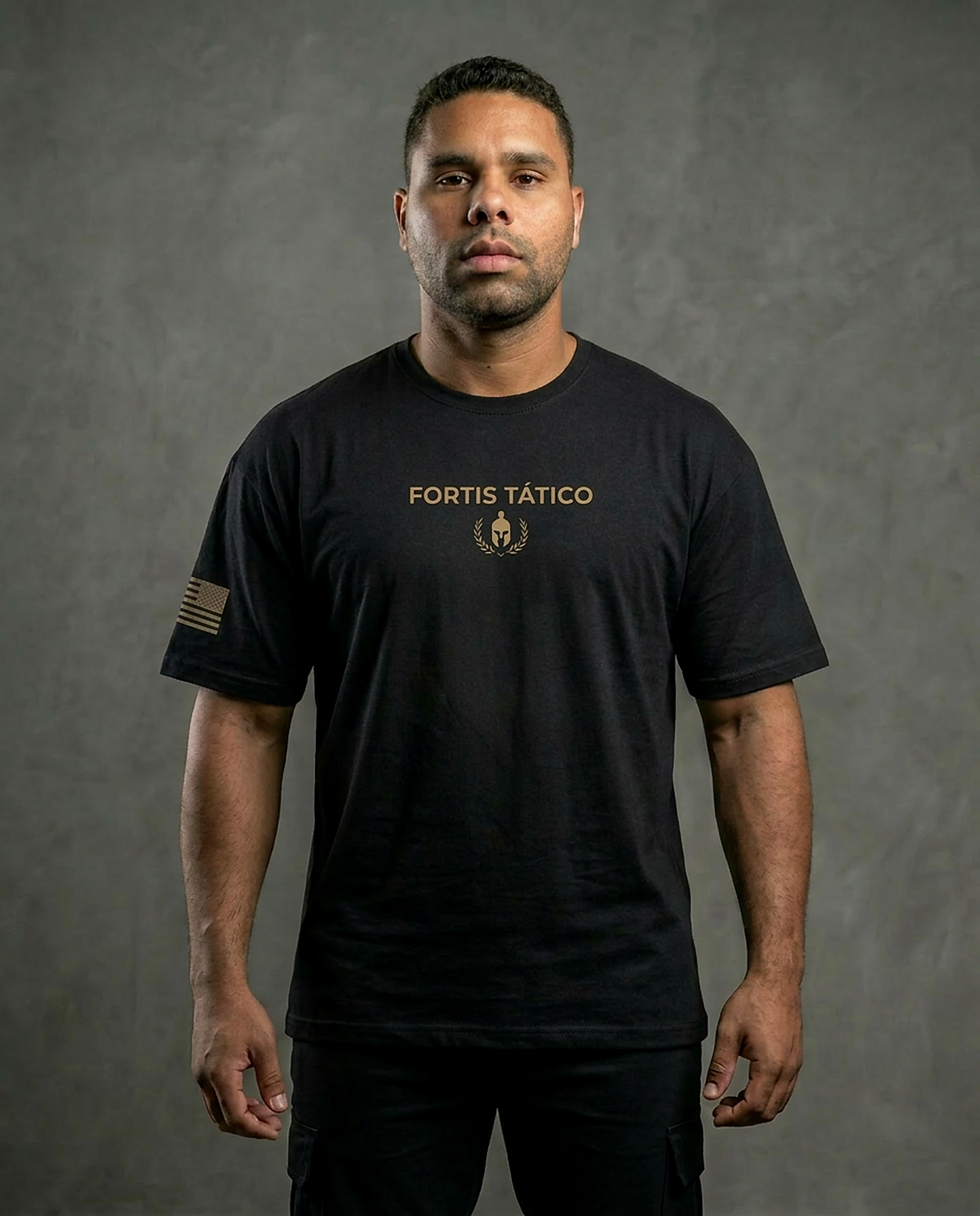 Camiseta A Missão Continua Oversized Preto Frente