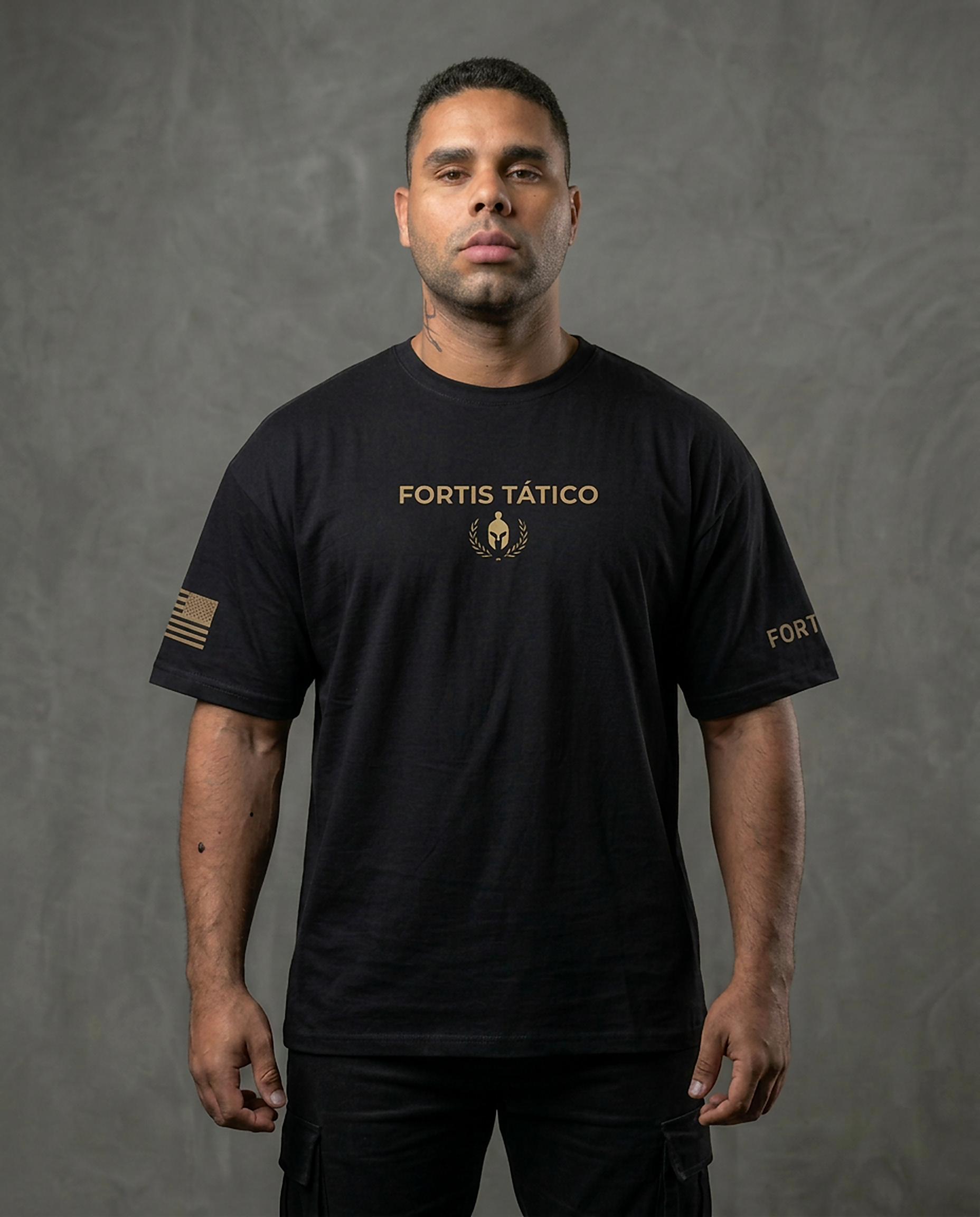 Camiseta A Preparação Decide a Vitória Oversized Preto Frente