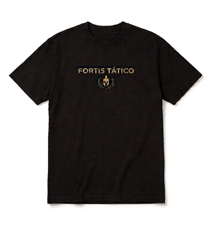 Camiseta Quem Domina a Mente Domina a Batalha Oversized Preto Mockup Frente